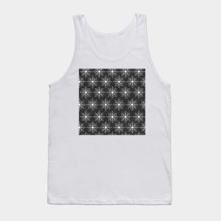 Snowflake Flower Pattern - Dark Gray Tank Top